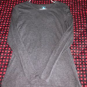 Gray long sleeve shirt